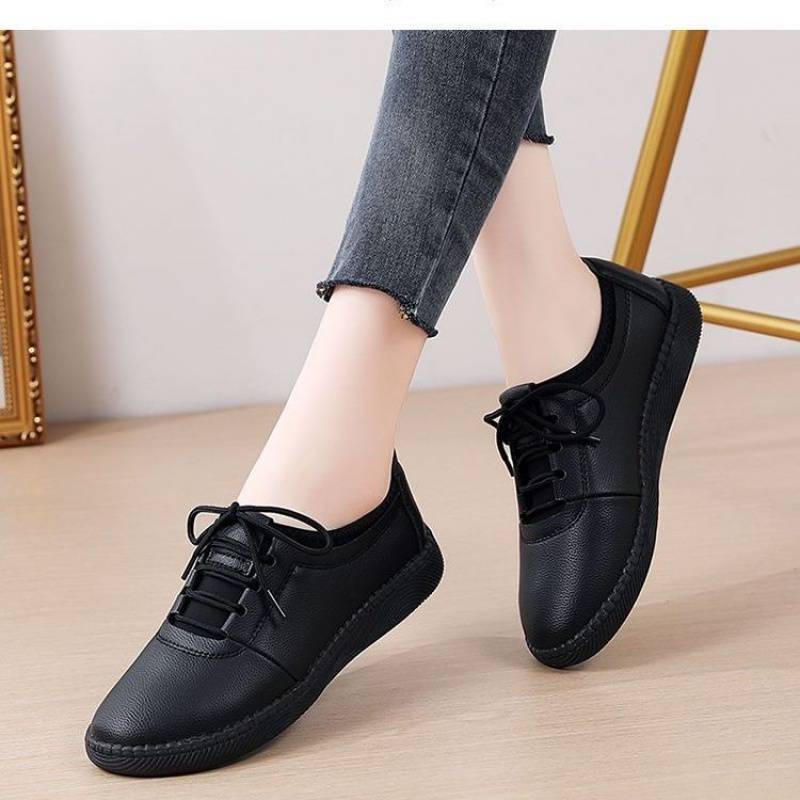 

подошва из говяжьих сухожилий, натуральная мягкая кожа, одиночные туфли, женские туфли из кожи, женская обувь для мам, дышащая мягкая подошва, мягкая поверхность, женская обувь на каждый день 35