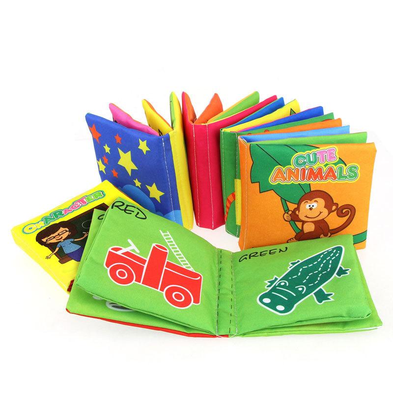 Baby Weiches Stoffbuch 0-36M Lernspielzeug Interaktives Eltern-Kind Montessori Marionette Pädagogisches Spielzeug für Jungen Mädchen Kinder Geschenk