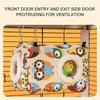 Parrot Warm Nest Thick Bird Bed Warm Snuggle Hut Washable Bird Nest House Parrot Hideway Bed Sleeping Bed For Parrot Parakeet
