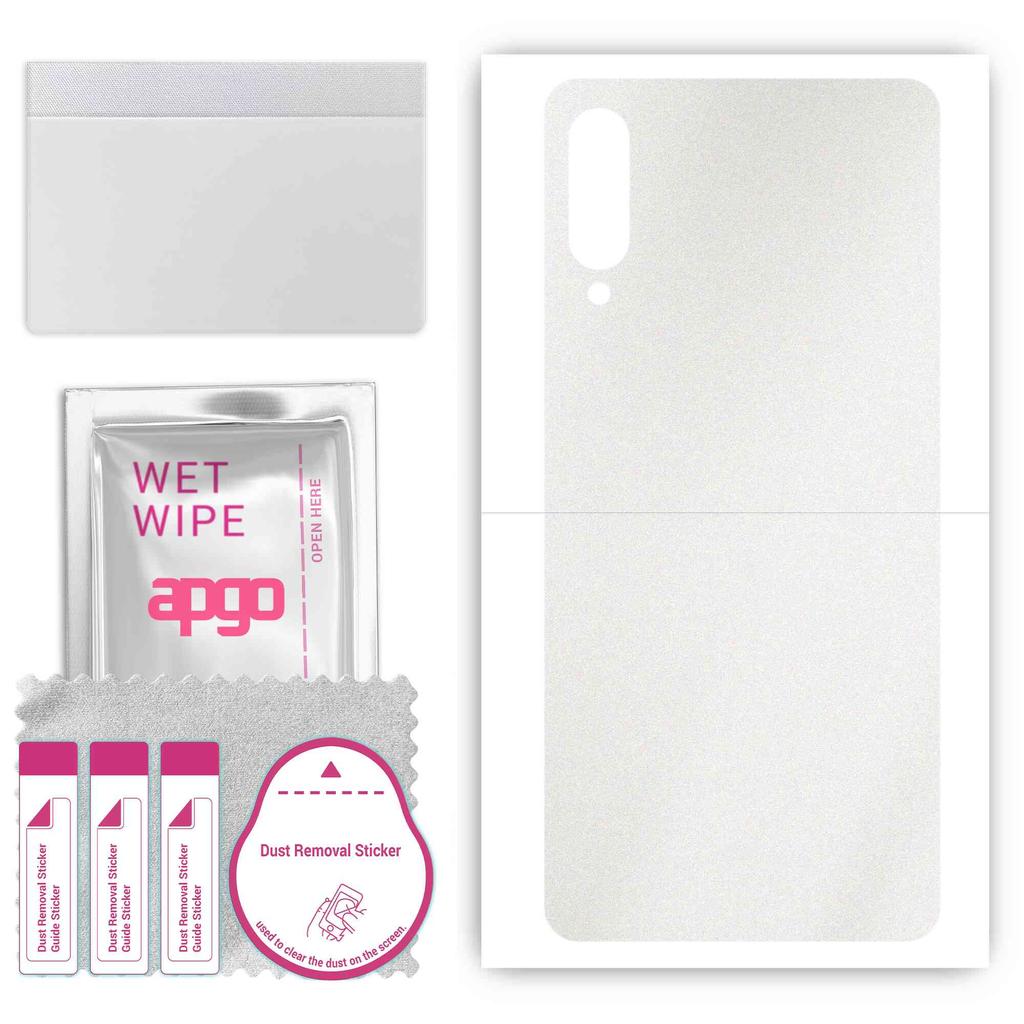 apgo Sticker Piele Protectoare pentru spate compatibil cu Samsung Galaxy A70s, Folie Wrap, Folie, Vinil - Model Mat Transparent
