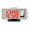 LED Projection Alarm Clock for Bedroom Ceiling Wall Mirror Digital Desktop Clock with 180° Rotatable Projector Snooze Temperature