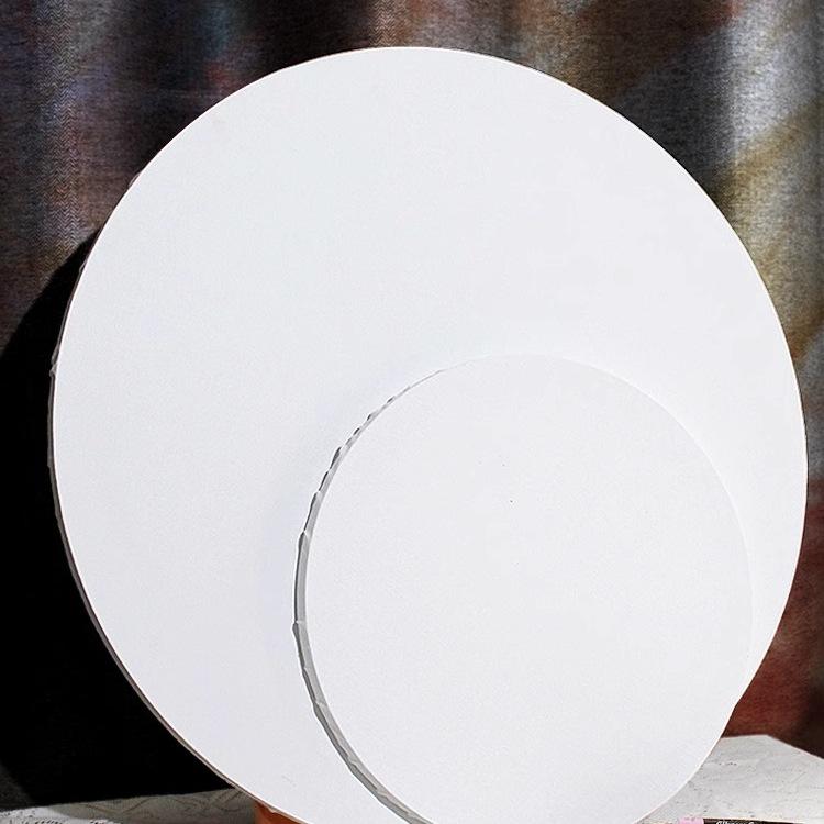 Irregular Round Cotton Linen Canvas Frame for Children's Acrylic and Oil Painting - Oval/Heart Shapes