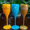 High-Stem Slim Plastic Champagne Glasses - PP Material & High-Temperature Resistant Acrylic