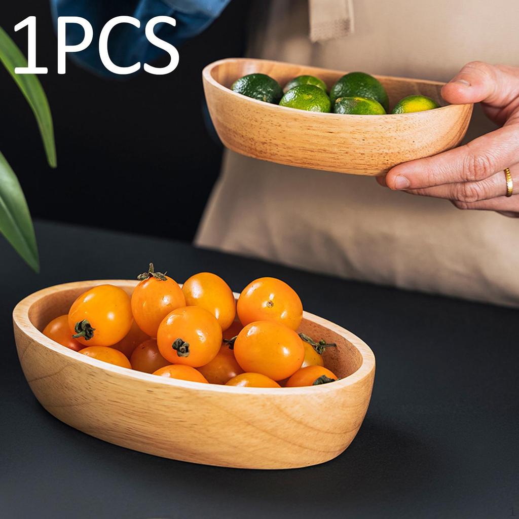 Sushi-Schale, Holz-Auffangtablett, dekorative Lebensmittelpräsentation, japanisches ovales Snack-Servieren für