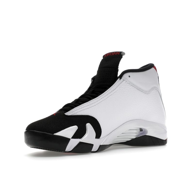 Air Jordan 14 Retro Black Toe 2024 Pánské Tenisky Bílá Varsity-Red Metalická-Stříbrná 487471-160