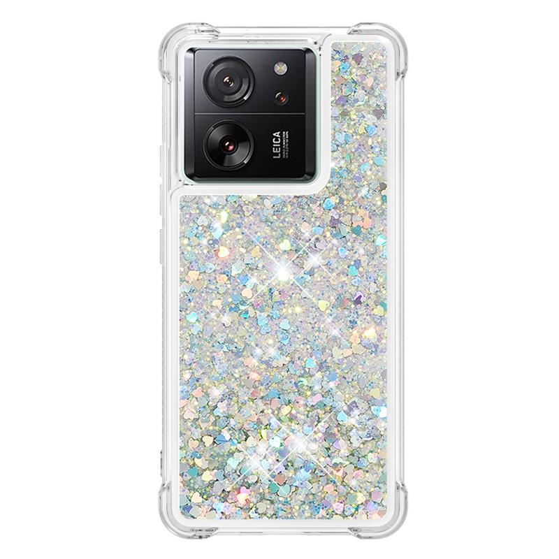 13T Pro Hülle auf Für Funda Xiaomi 13T Pro Hülle Glitzer Treibsand Dynamische Flüssigkeitshülle Für Xiomi 13T Xiaomi13T Pro Handyhülle Etui