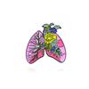 Creative Brooches: Gorgeous Pink Lungs, Uterus, Skeleton, and Heart with Blooming Flowers