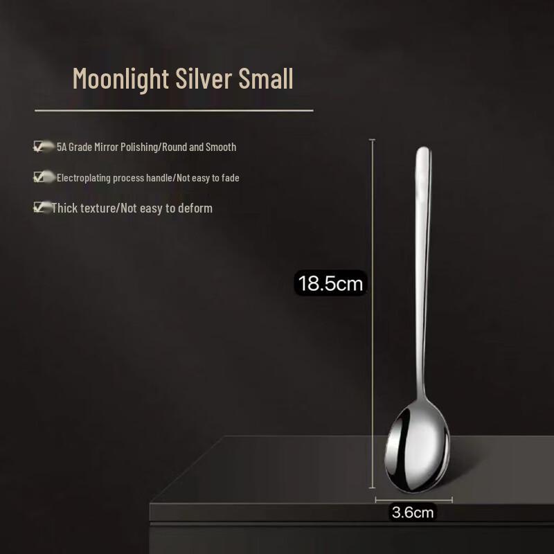 Korean Style Thickened Stainless Steel Spoon Set