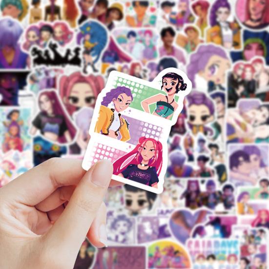 Cartoon Anime Stickers Set Rich Patterns Waterproof Decals Decorative DIY Notebook Phone Fridge Stickers for Bag