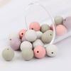 15mm 20pcs Silicone Beads Baby Teething Beads DIY Chewable Teether for Infant