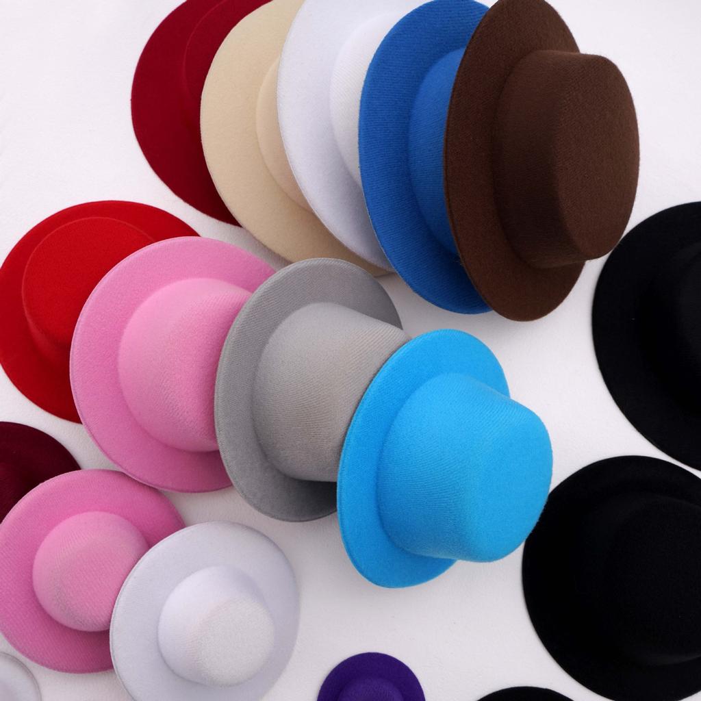 Mini Top Hat Diy Handmade Hat Mold Small Hat Accessory Hairpin Hat Doll Pet Toy Hat Handcrafted Bare Hat