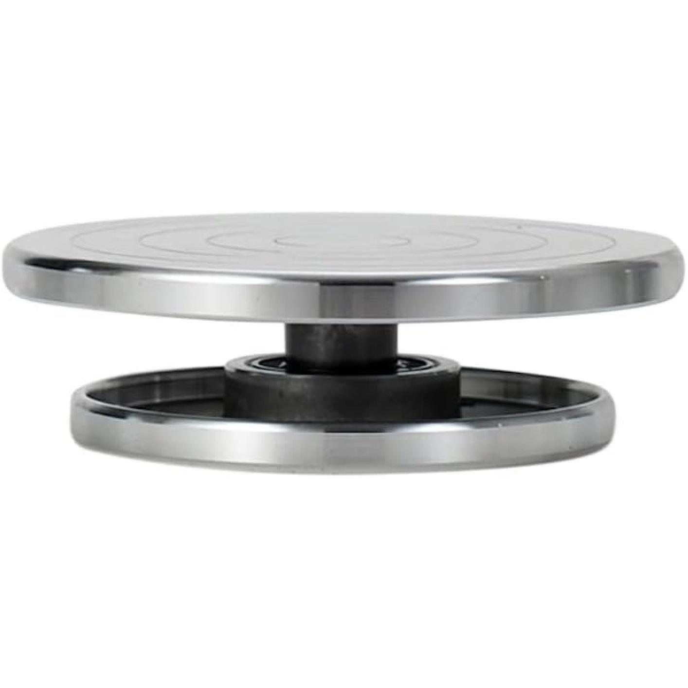 Feqsky 4.7  /5.9   Double Sided Turntable for Ceramic Clay Sculpture Platform Pottery Wheel Aluminum Alloy Rotating Tools