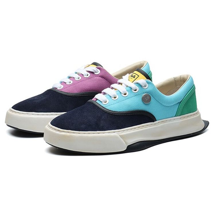 Fila Mihara Yasuhiro X  FM Court 10 Fabric Casual Low-Top Sneakers Women Sneakers Black Blue Purple F12W124348FNB