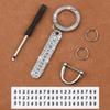 Rhinestone Car Keychain with Anti-Lost Number Plate – Stylish Key Pendant for Men and Women