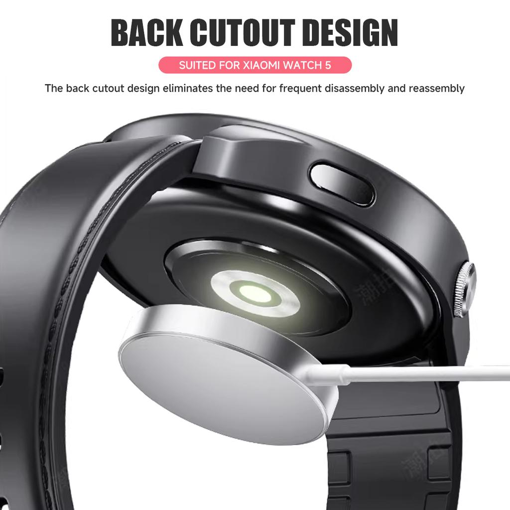Hollowed PC Case for Xiaomi Watch 5 Hard Bumper Shell Anti-drop Cover for Xiaomi Watch 5 Smartwatch Replacement Accessories 2026