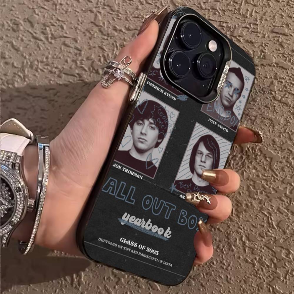 F-Fall O-Out Boy Phone Case for iPhone 17,16,15,14,13,12,11,Pro,X,Xs,Max,Plus Shockproof Cover