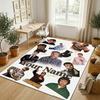 Personalized Crystal Velvet Carpet,Alex Warren Custom Printed Name, Plush Area Rug For Home Indoor Decor