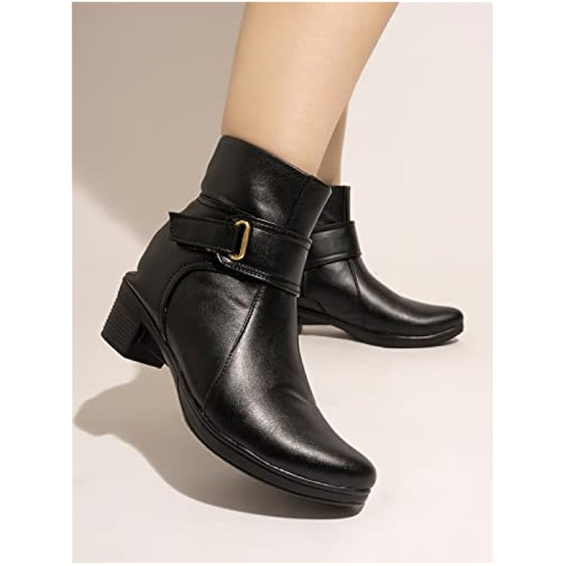 Shoetopia Women'S Flat Boots-Eu41 /Uk8 /Black