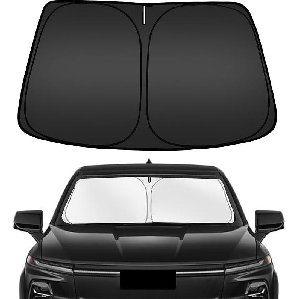 ARISMOTOR Windshield Sun Shade For GMC Sierra 1500 2500 3500 (SLT AT4 Denali) -2025 2026,  Fit Foldable Front Window Sunshade Sun Visor Protector,