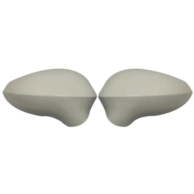 Pair Replacement Rearview Side Mirror Covers Cap For Seat Leon MK2 1P Ibiza MK4 6J Exeo 3R 2008-2017 Car Accessories Black/White
