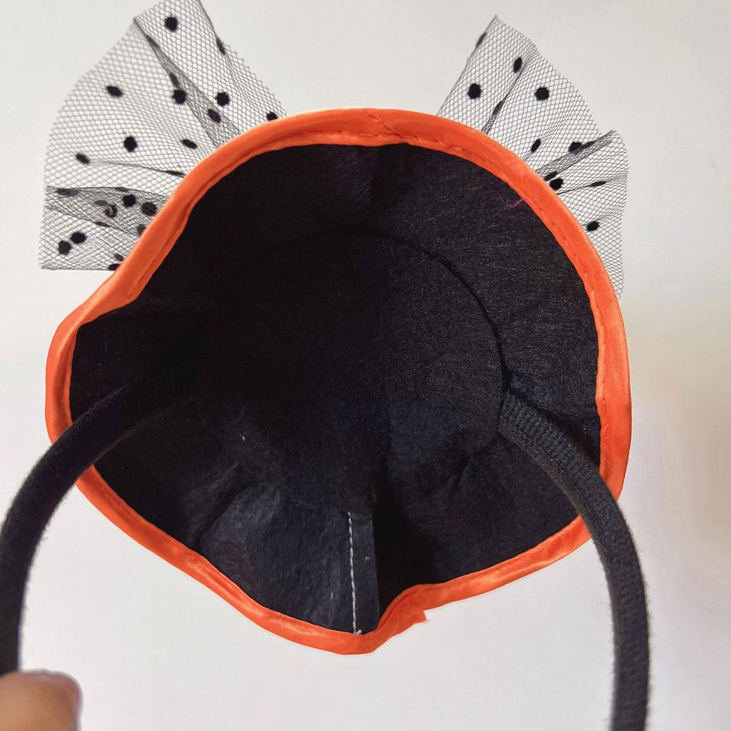 Wygodna nietkana opaska na głowę czarownicy na imprezy Halloweenowe dla dzieci i dorosłych, miękka, lekka, kostiumowy dodatek do włosów