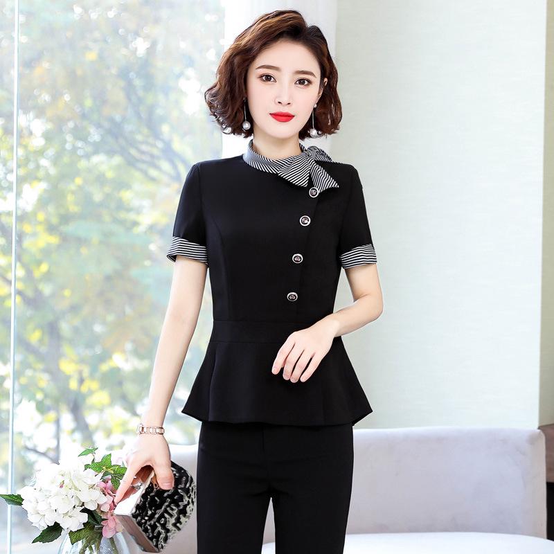 

Женский пиджак с короткими рукавами в корейском стиле весна/лето 2025 года - профессиональный женский пиджак S