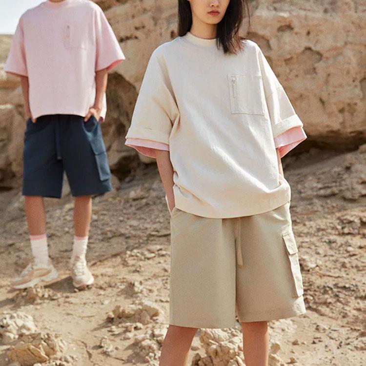 Puma Solid Color Logo Pocket Crew Neck Casual Short Sleeve T-Shirt Unisex Tops White 534670-65