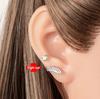 Henson Zircon Wing Korean High-End Handmade DIY Earrings (0.8/1.2 Mouth)