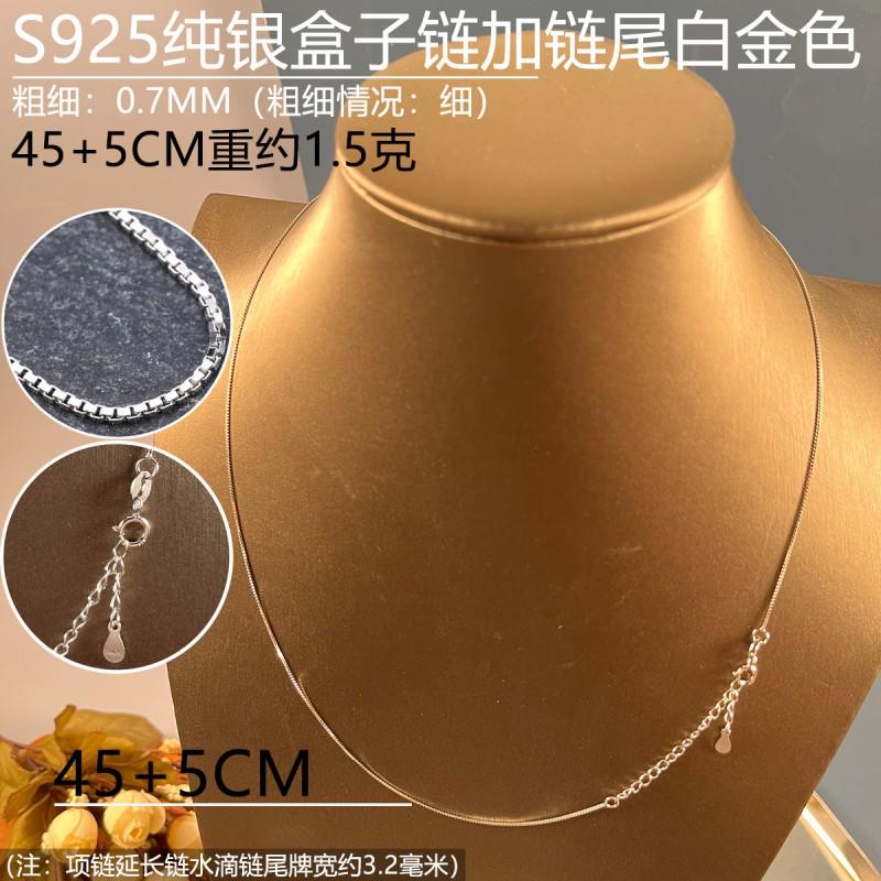 Adjustable Choker Necklace Sterling Chain Womens Minimalist Jewelry