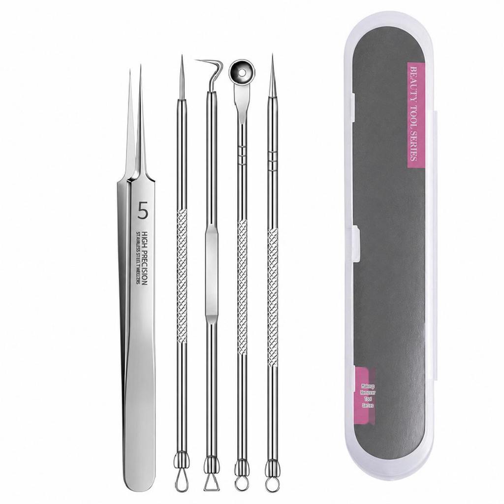 Ultra-Fine Tweezers Blackhead & Pimple Extraction Needle Set – Pointed Tip Beauty Tool for Acne Treatment