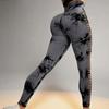 Cross-Border Tie-Dye Hip-Lifting Hollow Yoga Leggings: Slim Fit, Sports & Cycling Pants
