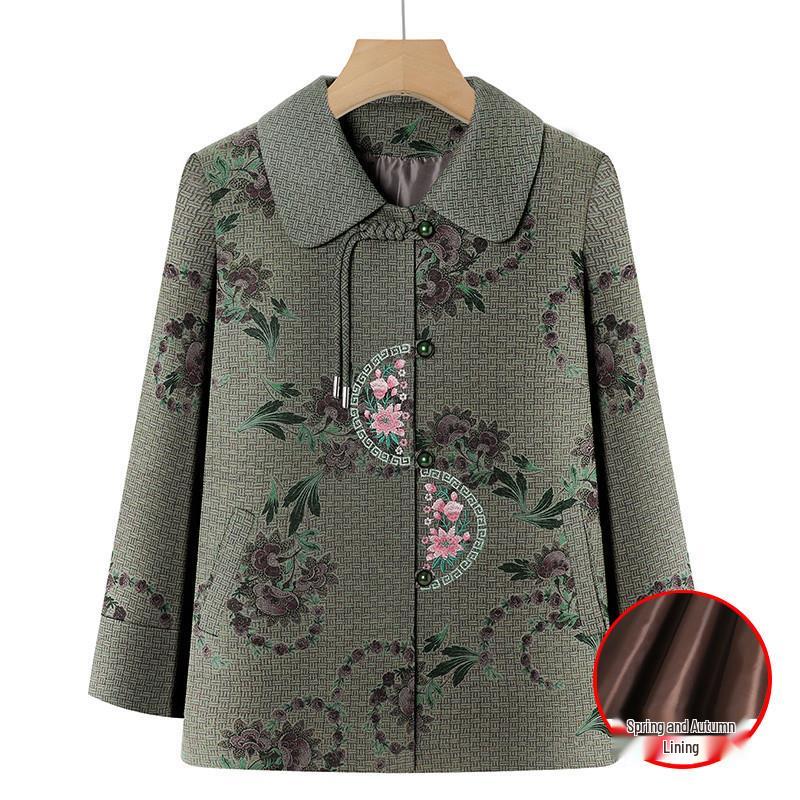 

Women s Spring & Autumn Jacket for Middle-Aged and Elderly Moms, New Arrivals for Grandma 60s-70s 2XL (100-115 lbs)
