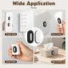 M-Modern-Self-Adhesive Magnetic Remote Control Holder Wall Mount 5 Pack No Drill Silicone Remote Organizer For Home