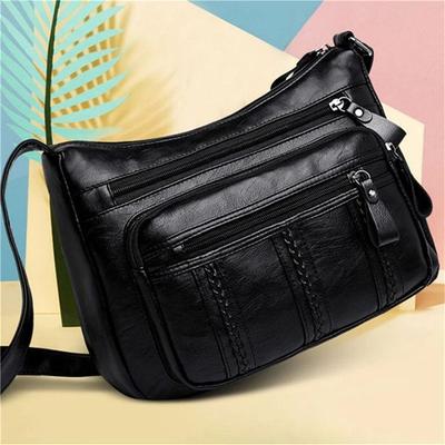 Women's Bag Middle-aged Bag Mother's Bag Fashion Multi-layer Large Capacity Single Shoulder Messenger Bag Shopping Bag