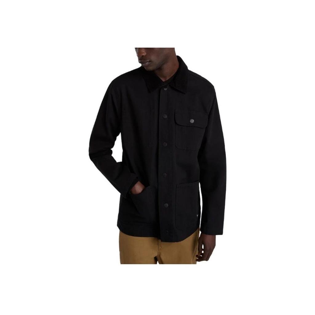 Vans Multi-Pocket Casual Sports Jacket Men Jackets Black VN0A3WF1BLK