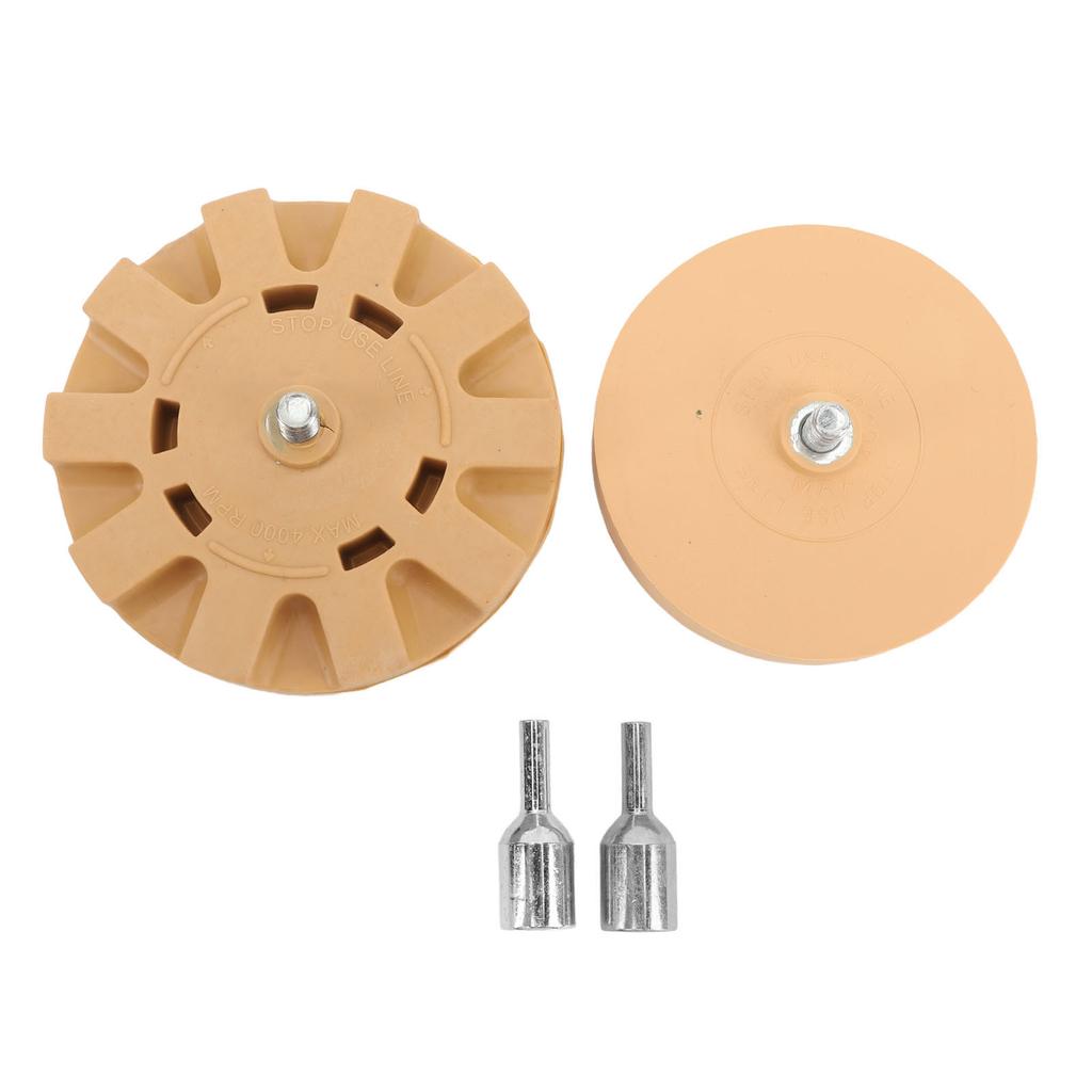 Decal Remover Eraser Wheel Efficient Use Rubber Eraser Wheel with Drill Adapter for Car Emblem Pinstripe Graphics
