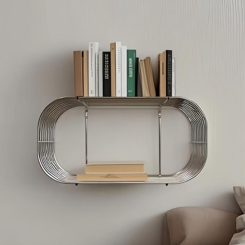 Wall Mounted Coffee Table Stainless Steel Side Tables Multifunctional Modern Tea Table Minimalist Luxury Living Room Tables