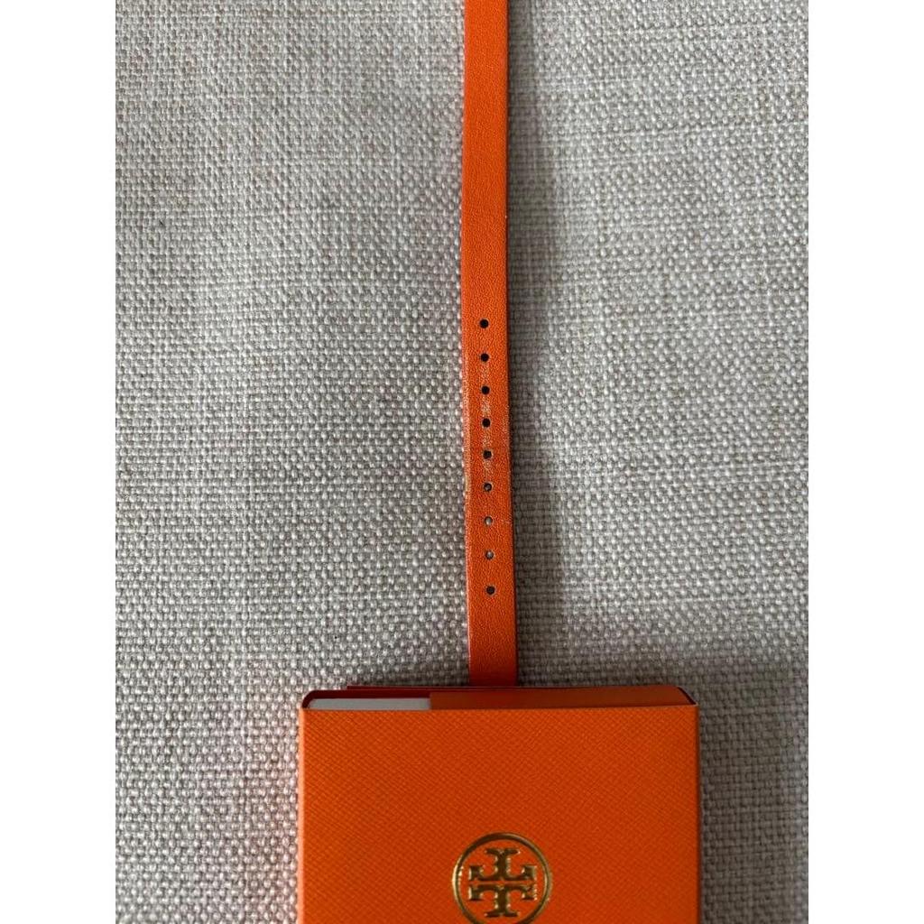 Used Tory Burch watch gold orange