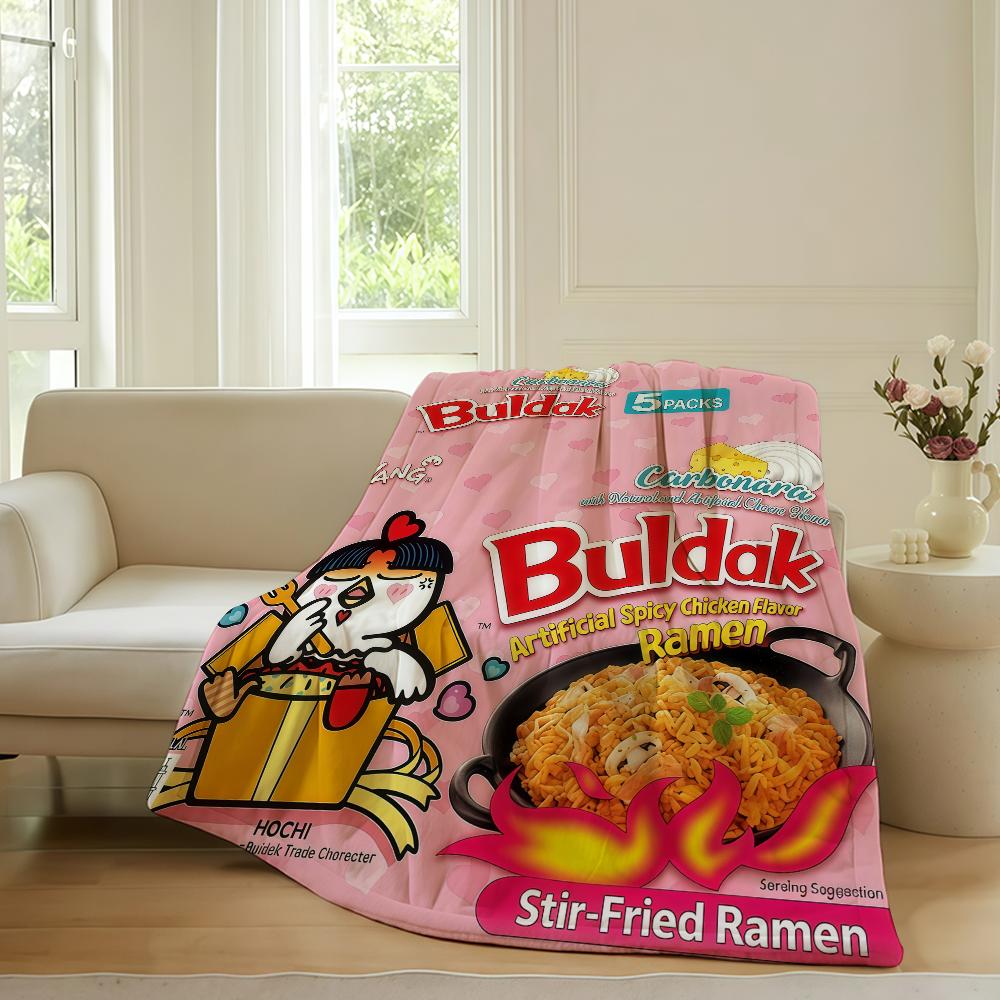 

Модный плед Buldak с принтом для дивана, офиса, кровати, самолета, путешествий, сна, чтения, отдыха, кемпинга. Мягкий и теплый 30x40in