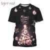 Happy New Year! Hot Selling Men And Women 3D Printed T-Shirt Short Sleeve Fashion Casual Christmas Art T-Shirt Unisex Tops Tees