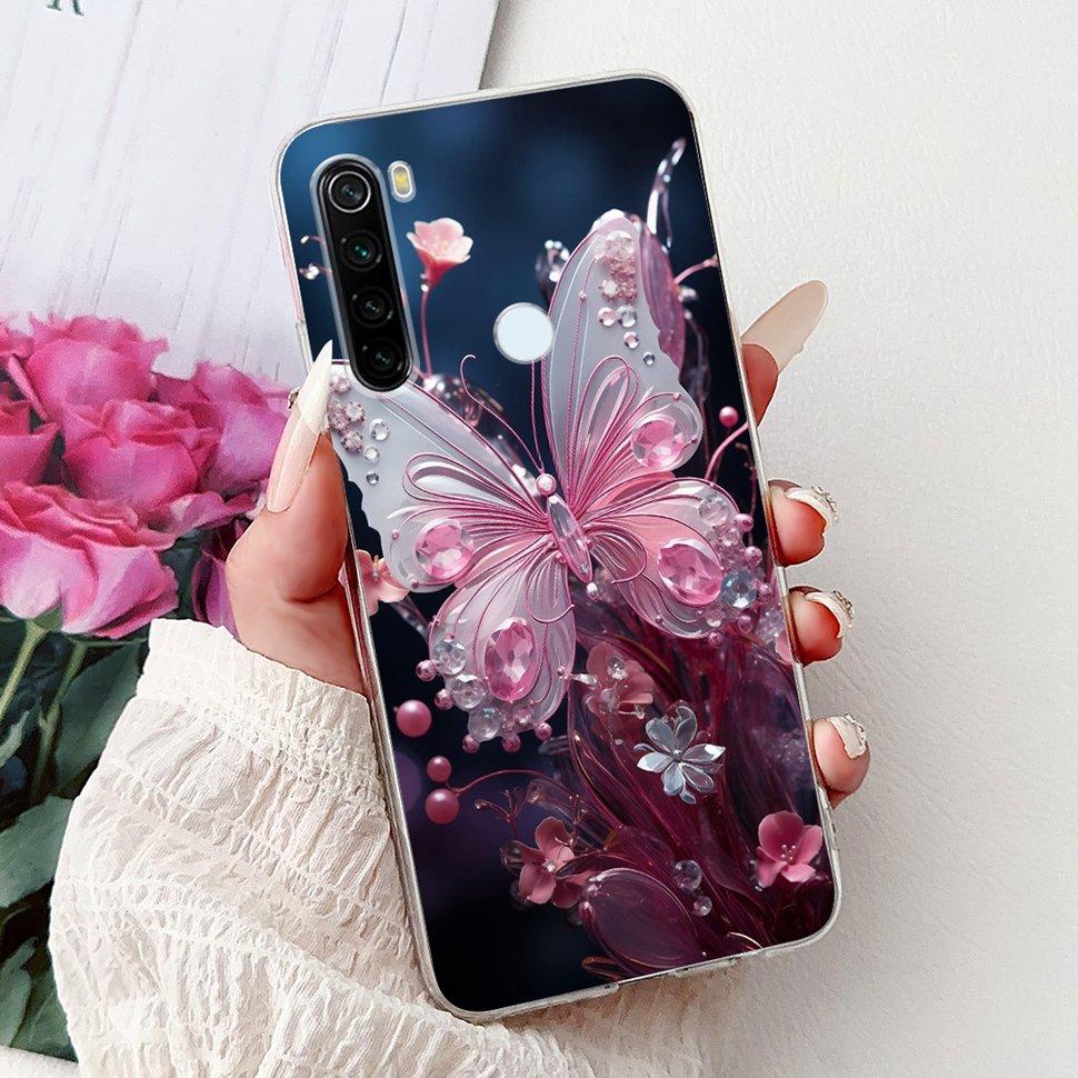 6,3" Silikonowe Etui Dla Xiaomi Redmi Note 8 Miękkie TPU Z Uroczy Wzorem Pokrowiec Etui Dla Redmi Note 8 Note8 Ochronna Obudowa Zderzak