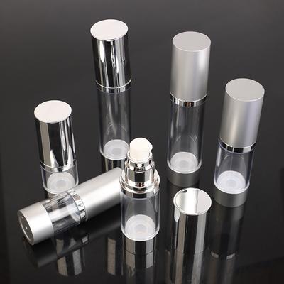 15/30/50 ml UV Silber Lotion Flasche Leer Vakuum Pumpflaschen Tragbare Gesichtscreme Foundation Airless Flasche Kosmetikspray