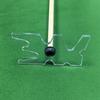 Transparent Acrylic Pool Billiard Cue Bridge Head Plug-In Easy To Use Pool Stick Holder Rubber Acrylic Billiard Cue Bridge