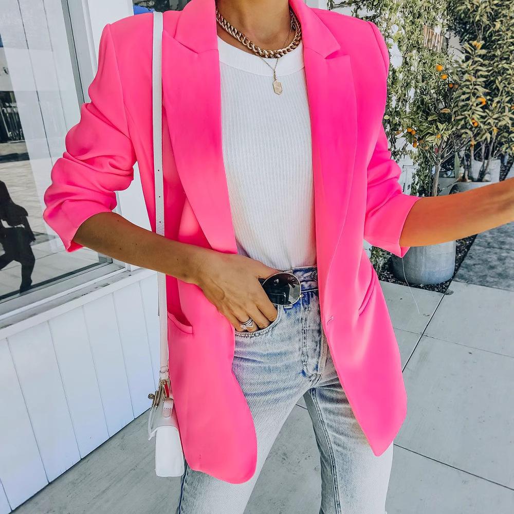 European & American Autumn/Winter OL Slim Fit Long Sleeve Blazer