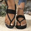 Fashion Women Beach Outdoor Sandals Round Toe Tip Platform Woman Shoes New Summer Fashion Vintage 2025 Trend Luxury Footwear Sandals