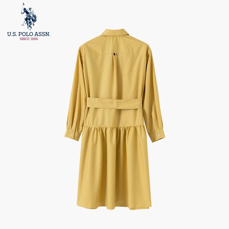 U.S. POLO ASSN. Women's Long Sleeve Shirt Dress