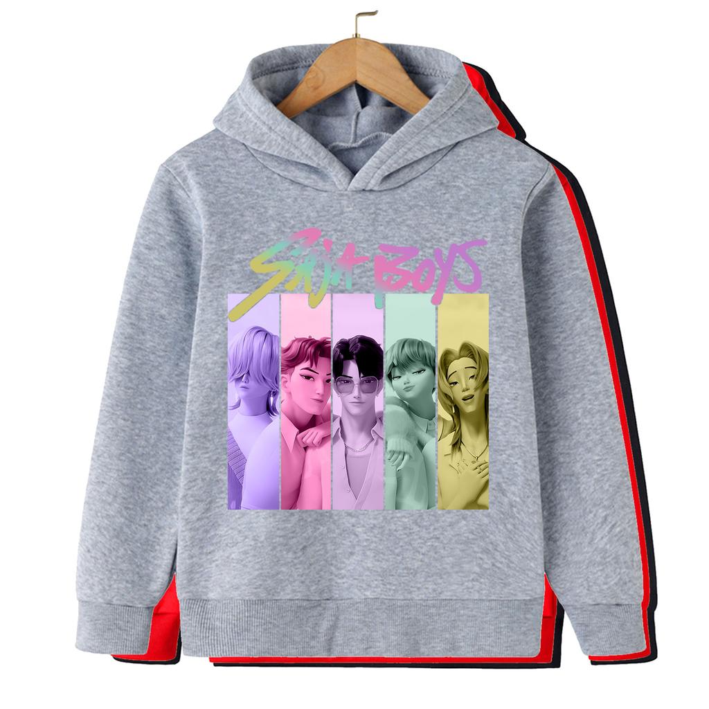 Kpop Witch Hunt Children's Clothing Including Boy's and Girl's Spring and Autumn Hoodies Fashionable Sweatshirts