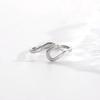 Stainless Steel Wave Rings for Women Men New Simple Design Sea Wave Shape Ring Size 5-10 Surf Wavy Jewelry Accessories