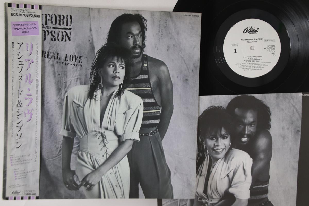 

LP Record ASHFORD SIMPSON Real Love ECS81768PROMO CAPITOL 1986 Japan Obi SoulFunk Used
