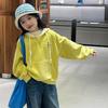 Girls' Fashionable Korean-Style Hoodie - Autumn 2025 Collection, Casual Spring/Autumn Sweatshirt for Big Children.